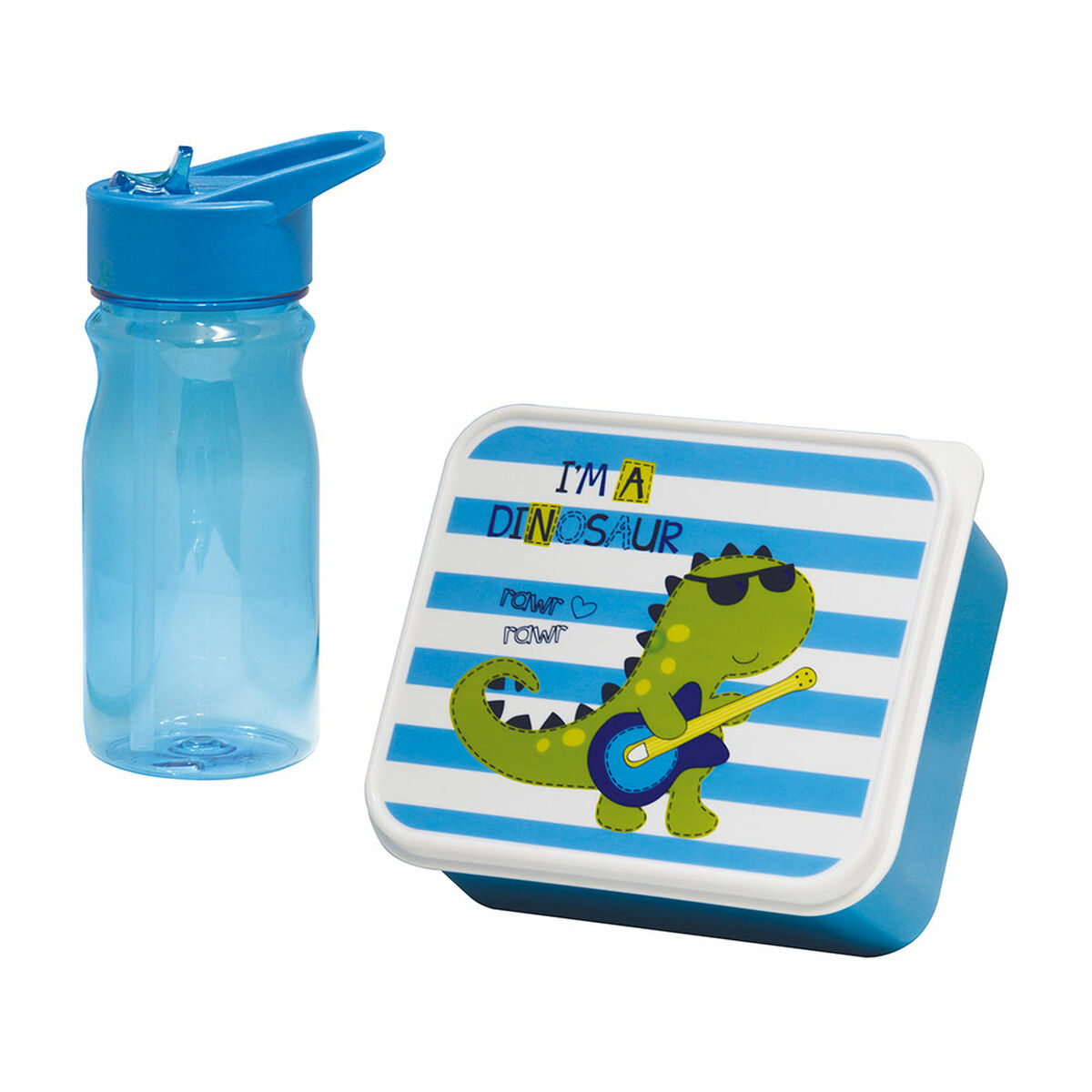 Contenitore per il pranzo con Bottiglia Mondex Azzurro Dinosauro 2 S7920089_0