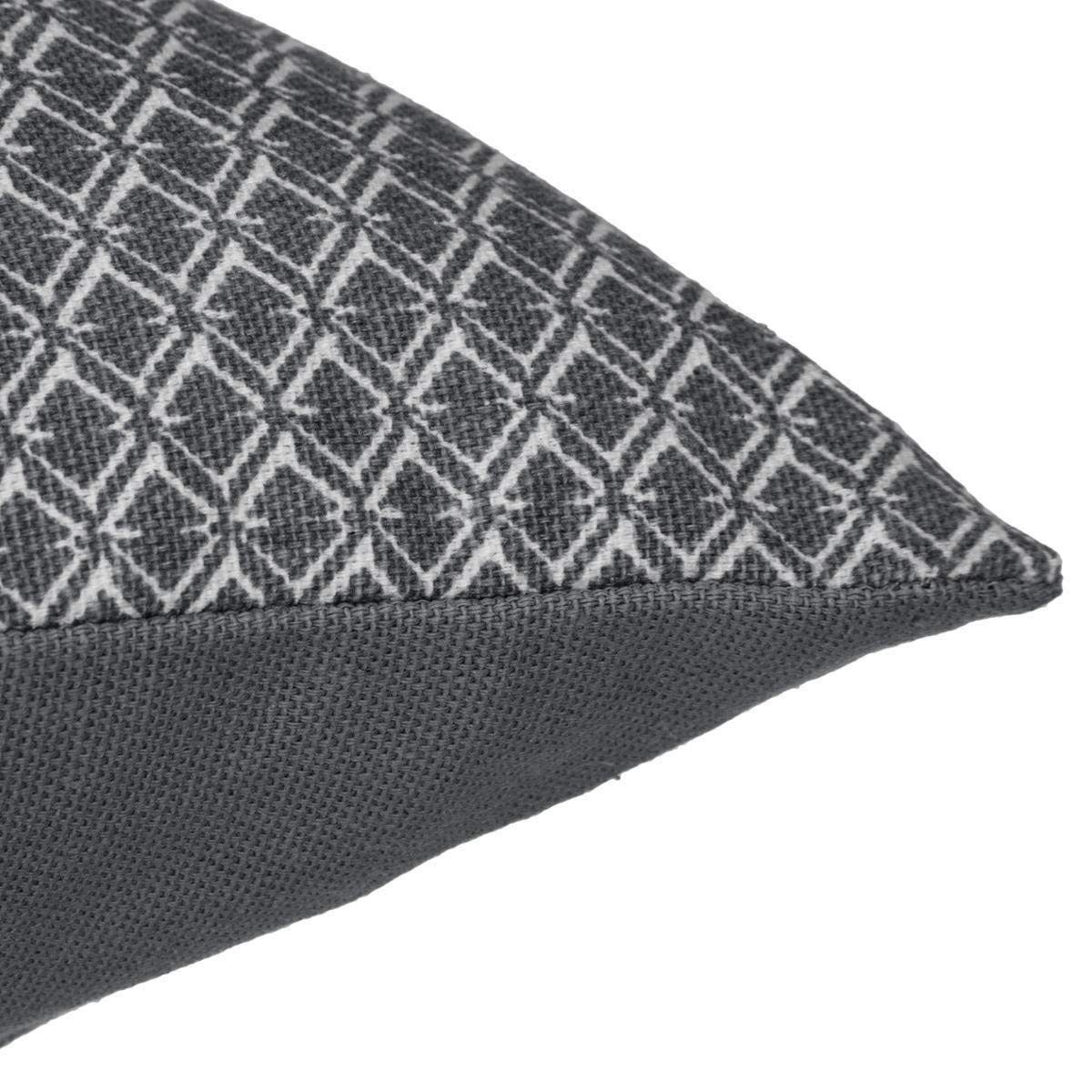 Cuscino Atmosphera Otto Grigio Cotone (50 x 30 cm) 3 S7908209_1