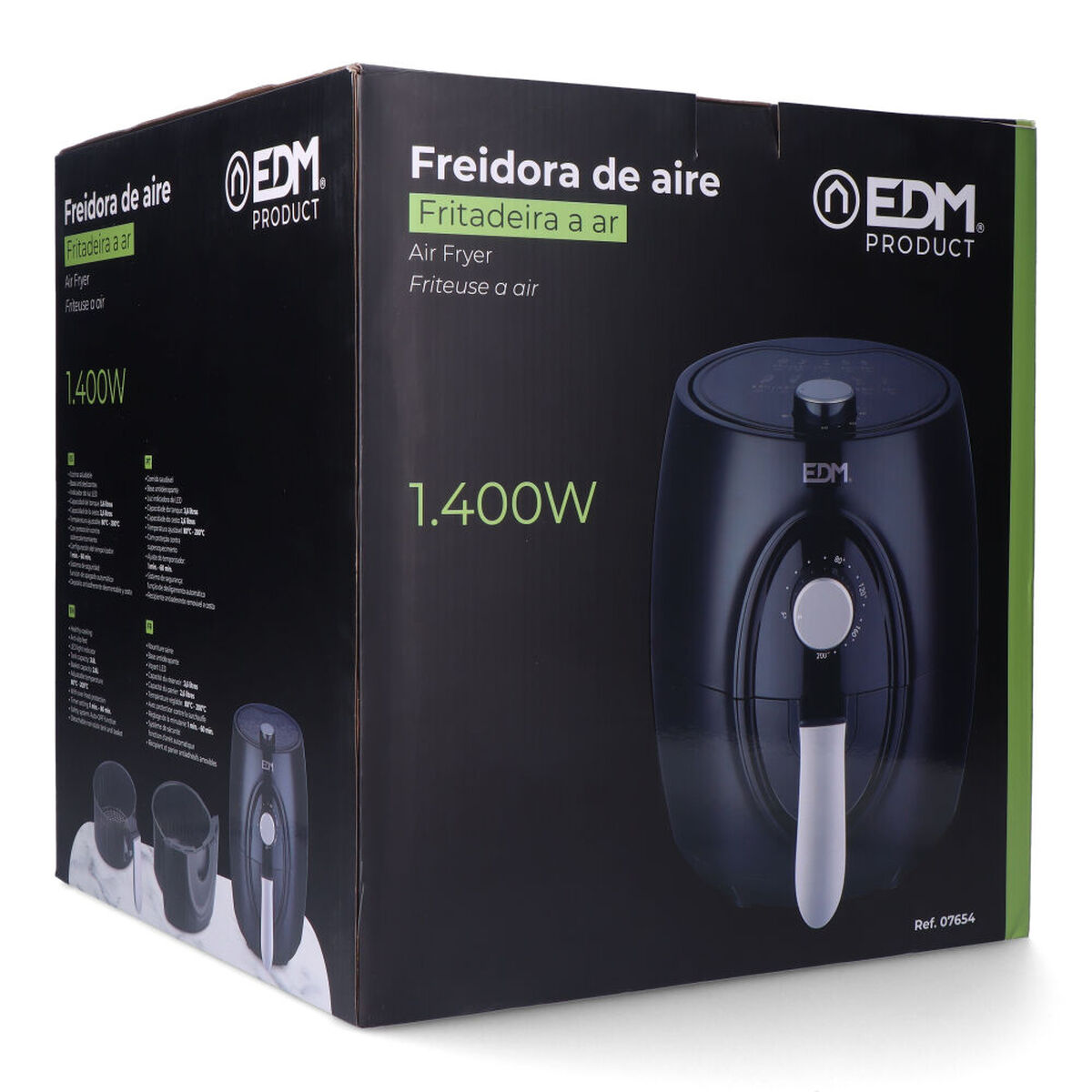 Friggitrice ad Aria EDM 07654 1400 W 3,6 L Multicolore 7 S7917476_5