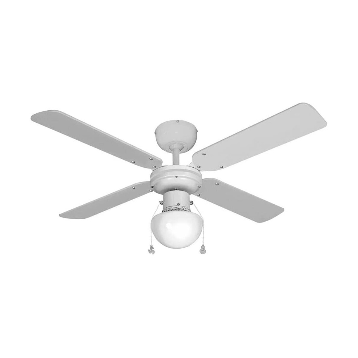 Ventilatore da Soffitto con Luce EDM 33800 Caribe Bianco 50 W 2 S7900596_0