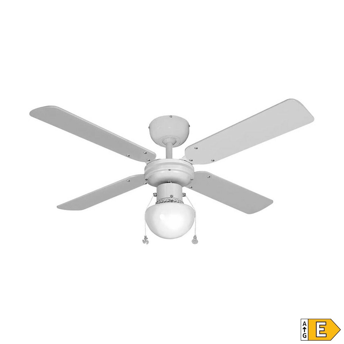 Ventilatore da Soffitto con Luce EDM 33800 Caribe Bianco 50 W 3 S7900596_1