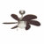 Ventilatore da Soffitto con Luce EDM 33984 Aral Wengue nichel 50 W 1 S7917023_0