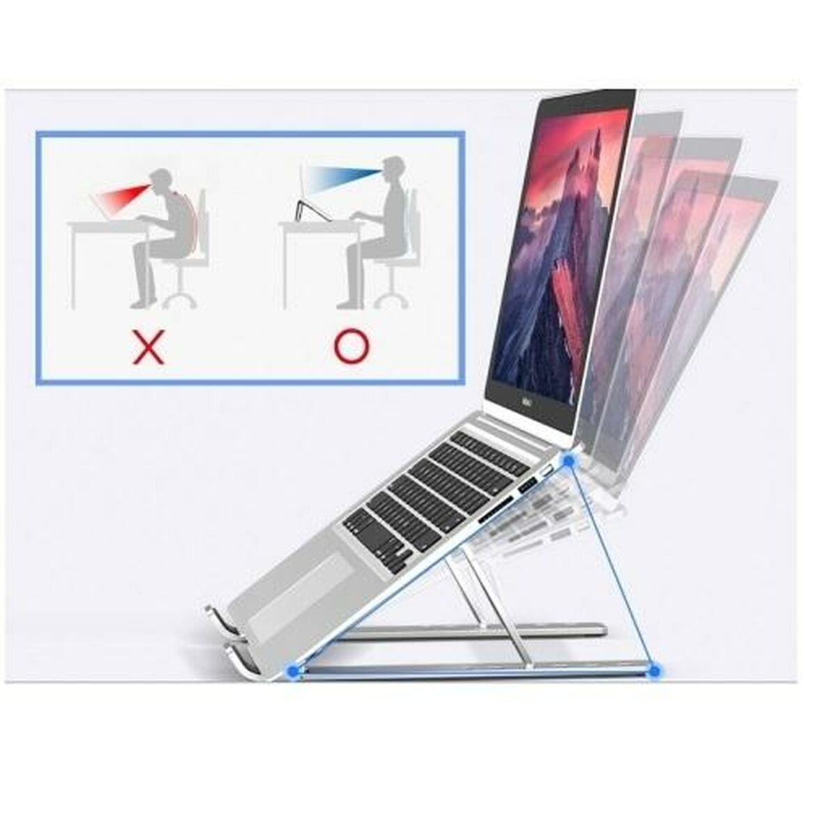 Base di Raffreddamento per PC Portatile Conceptronic Thana Ergo F Argentato 7 S8420710_5