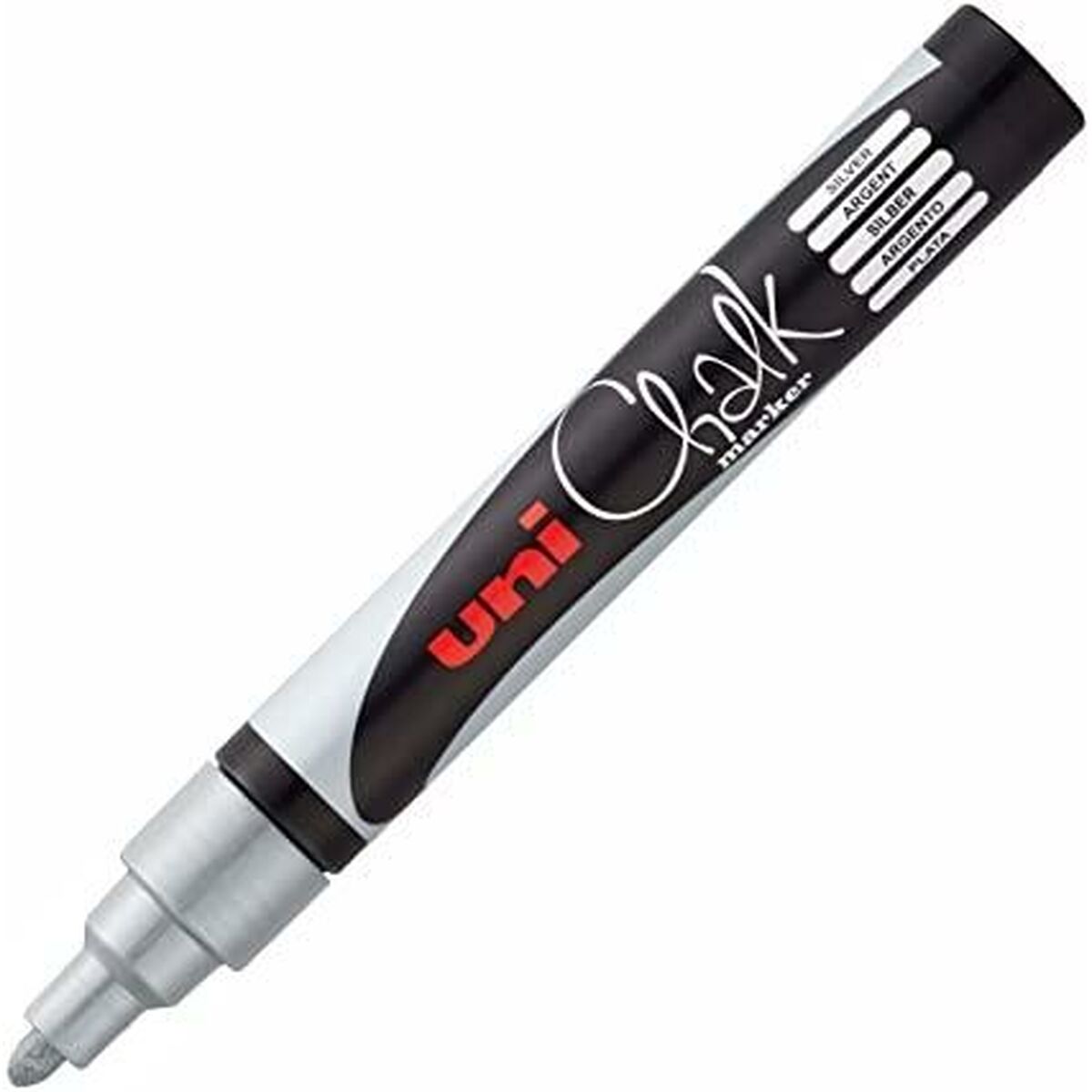 Pennarelli a gesso liquido Uni-Ball PWE-5M Argentato (6 Pezzi) 2 S8419172_0