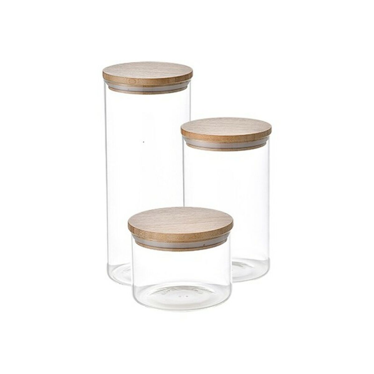 Set di 3 Barattoli San Ignacio Trasparente Cristallo 2 S7914252_0