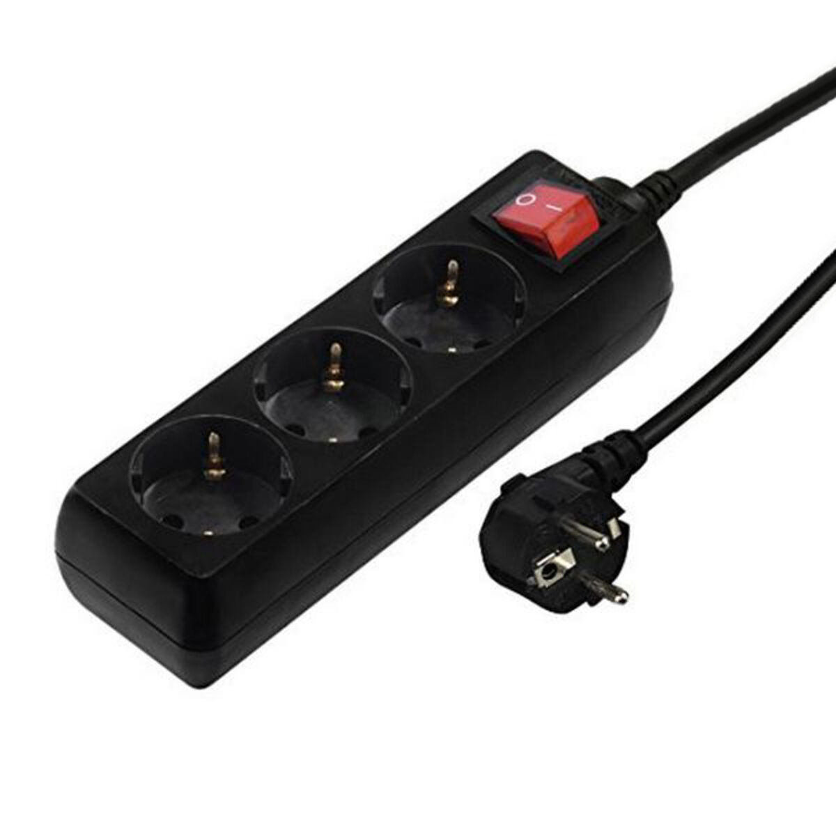 Multipresa con 3 Prese con Interruttore Hama Technics 00030392 Nero 2 S0417160_0