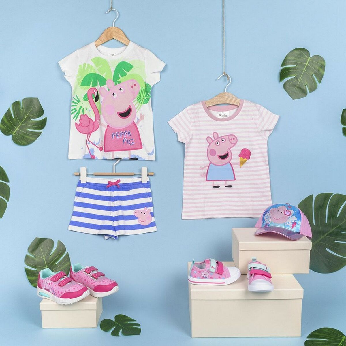 Set di Indumenti Peppa Pig Bianco Azzurro 4 S0731139_2