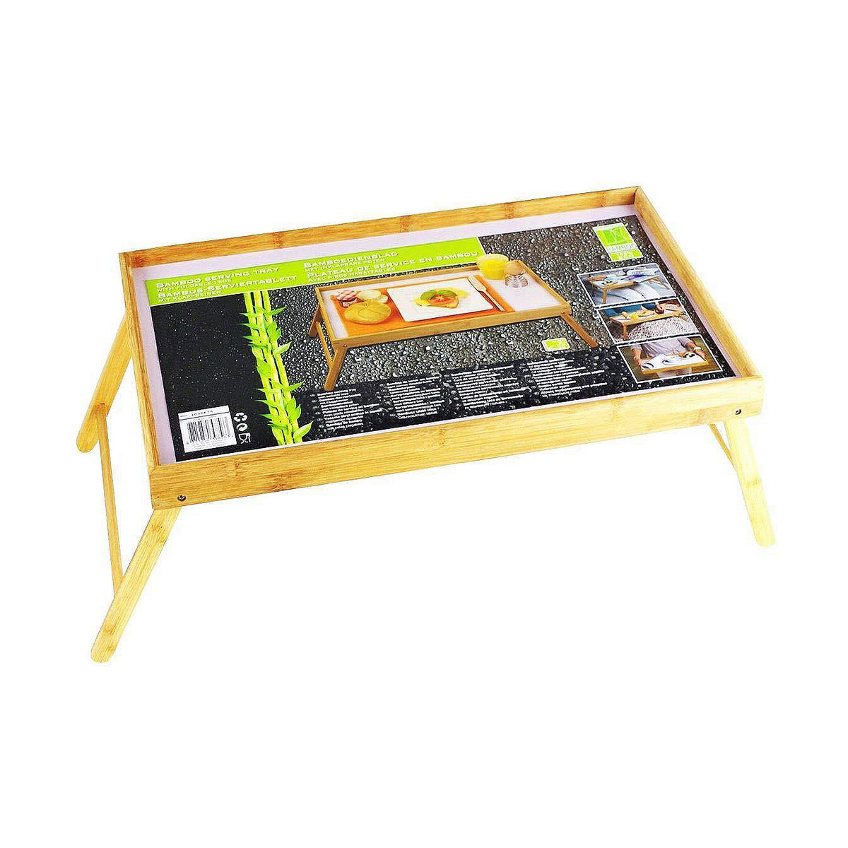 Vassoio da Letto Pieghevole Legno 50 x 30 x 22 cm 3 S7901380_1
