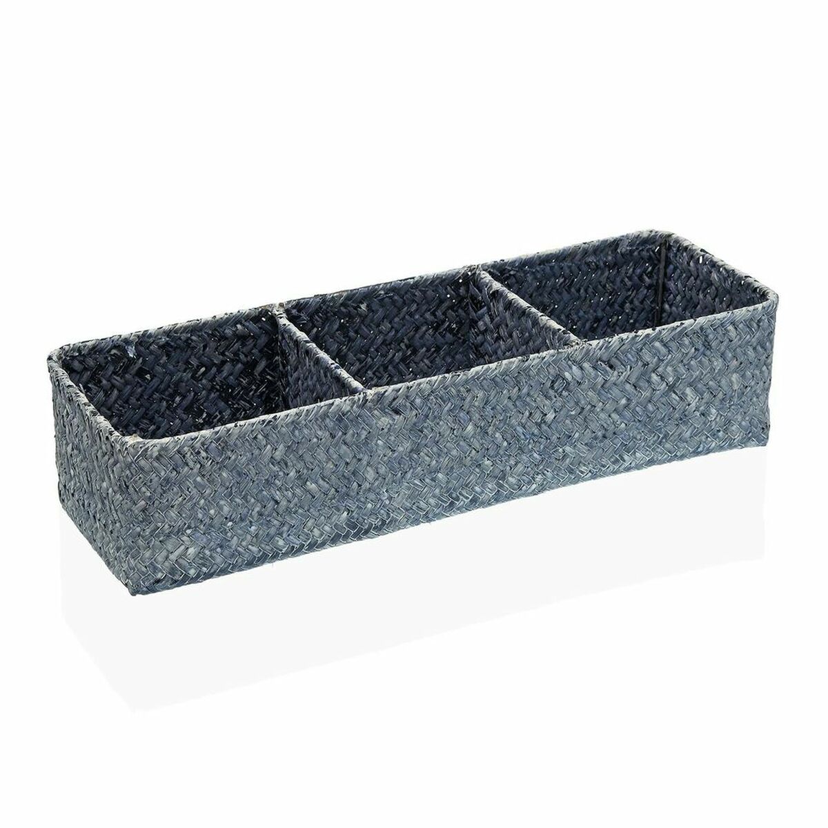 Cestino Multiuso Versa Azzurro Alghe marine 12 x 8 x 36 cm 2 S3408195_0