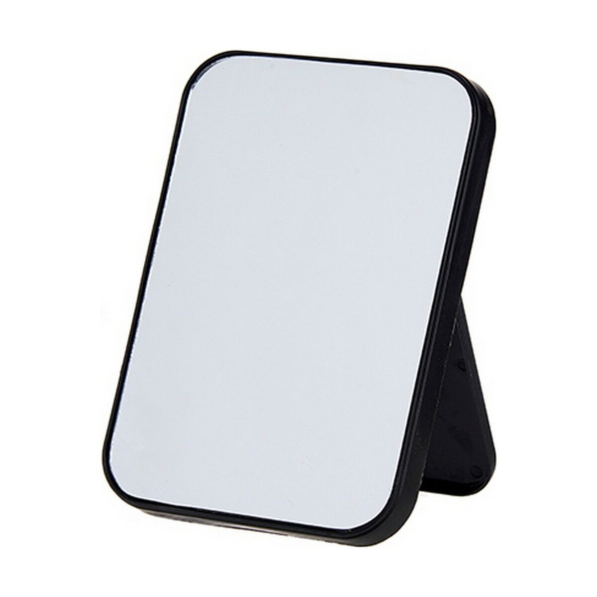 Specchio con Supporto Berilo 48727 Bianco Nero polipropilene 1,7 x 20 x 14 cm (12 Unità) 3 S3624501_1