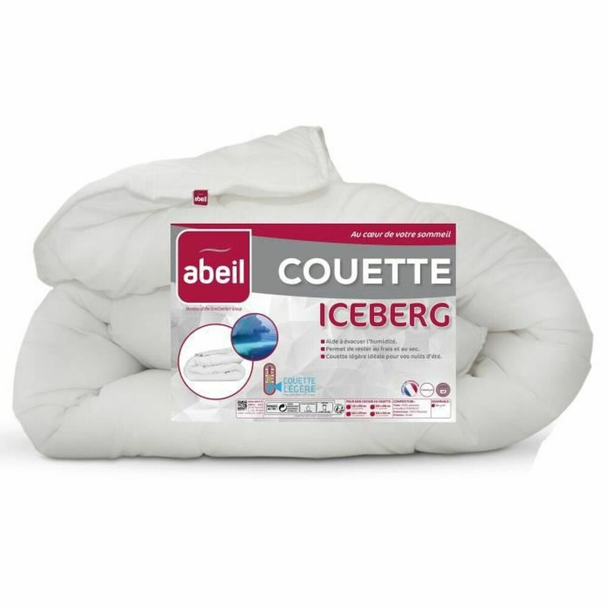 Piumino Letto Abeil Iceberg Bianco 200 g/m² 140 x 200 cm 2 S7151856_0