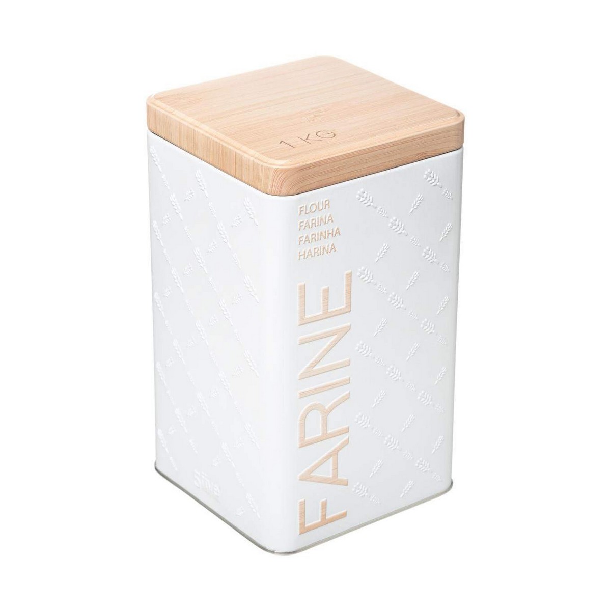 Scatola Multiuso Nature Scandi Metallo Bianco 1 Kg 2 S7908251_0