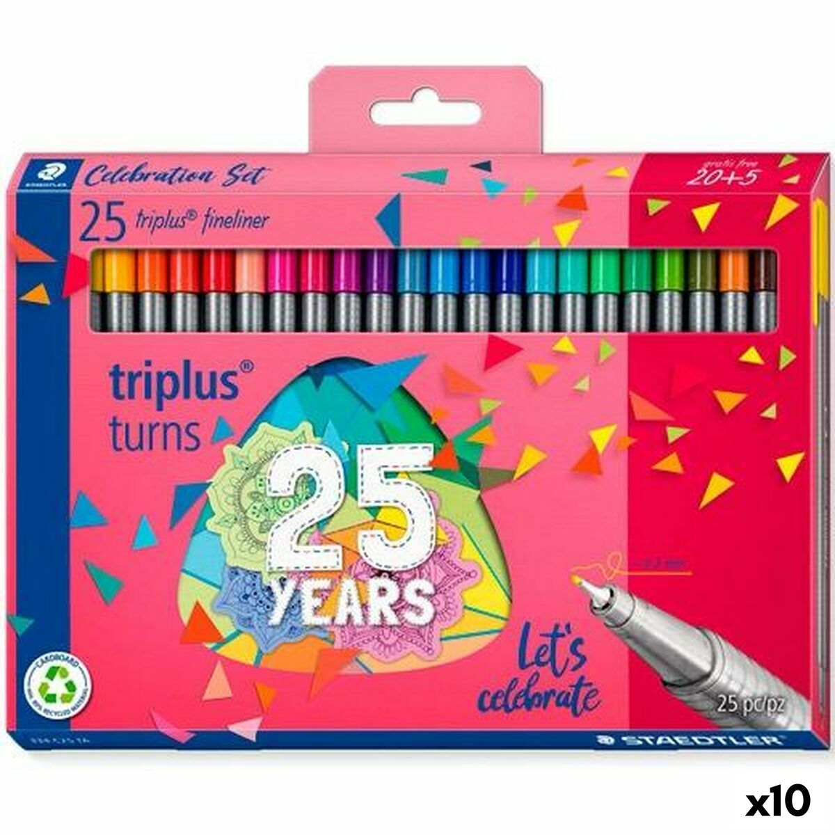 Set di Pennarelli Staedtler Triplus Fineliner 334 (10 Unità) 2 S8423391_0