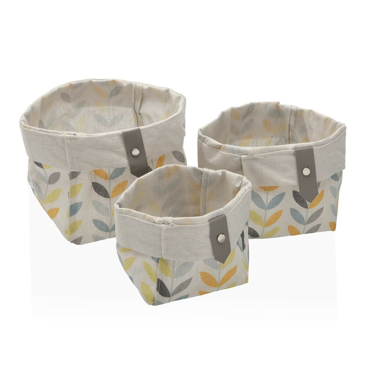 Set di Cestini Versa Erin 14 x 14 x 14 cm Quadrato 2 S3410419_0