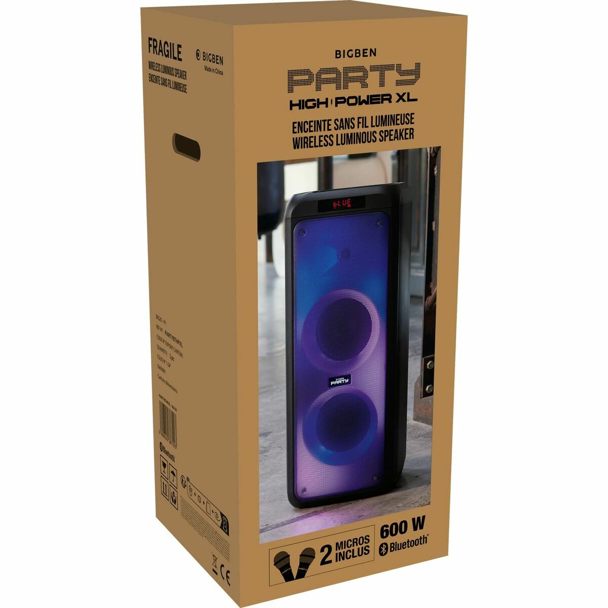 Altoparlante Bluetooth Portatile Big Ben Interactive Nero 600 W 2 S7187682_0