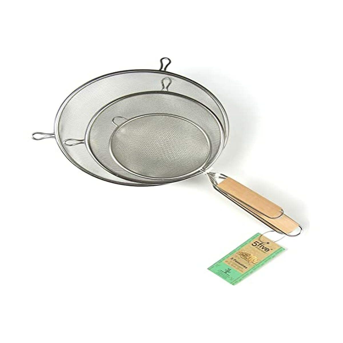 Set di Colini Secret de Gourmet Legno Acciaio inossidabile (3 Pezzi) 3 S7909885_1