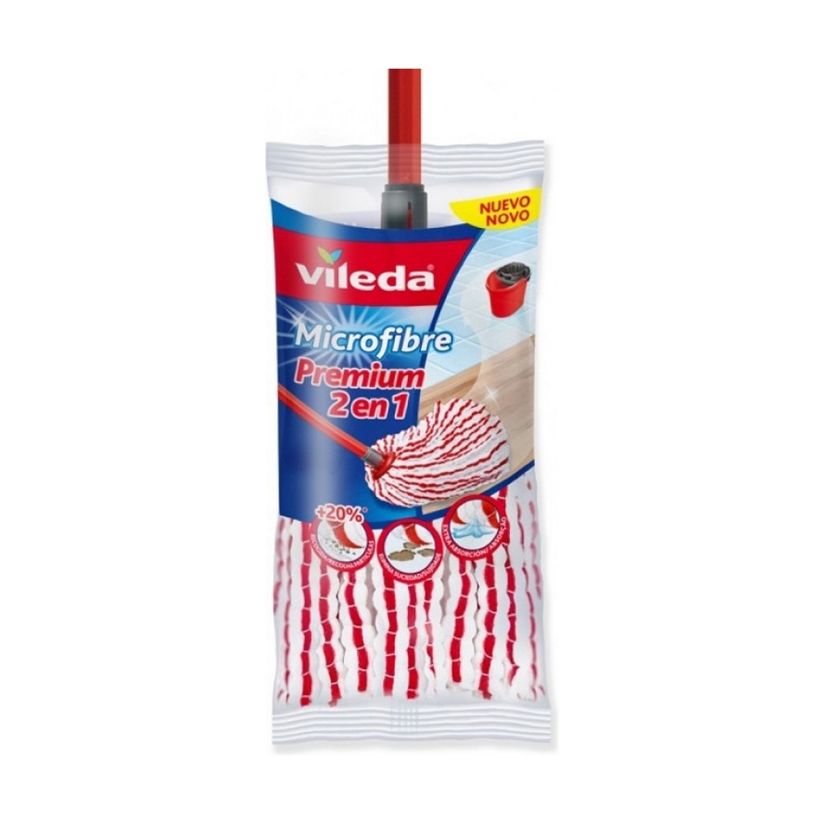 Straccio in Microfibra Vileda Bianco Da terreno 2 S7904144_0