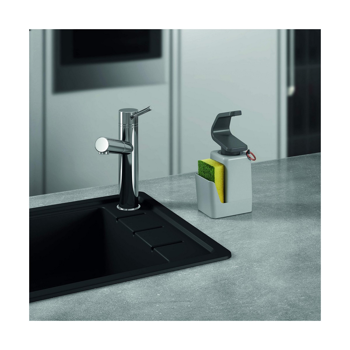 Dispenser di Sapone Metaltex Soap-tex ABS (11 x 8 x 22 cm) 5 S7911593_3