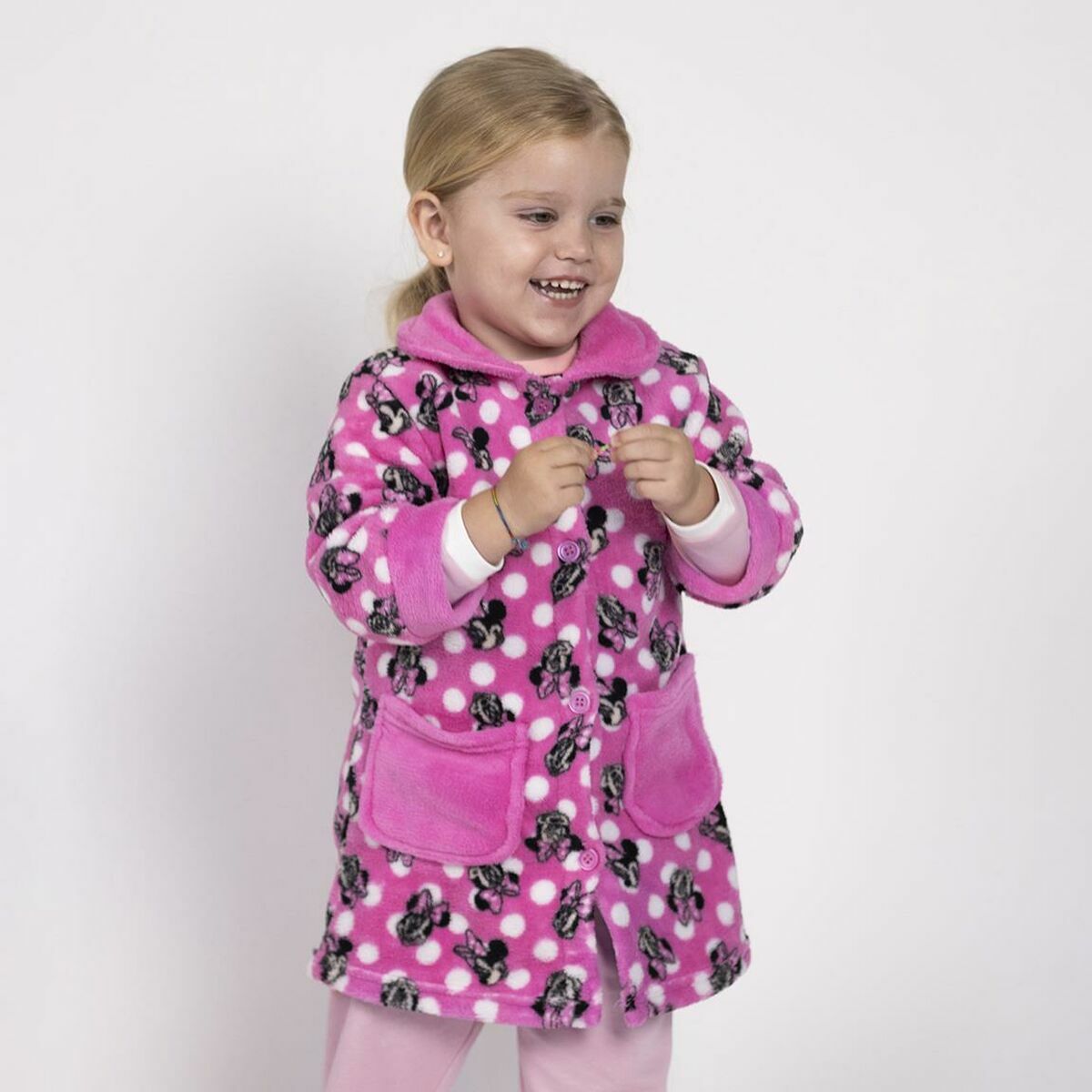 Vestaglia per Bambini Minnie Mouse Rosa 4 S0737280_2