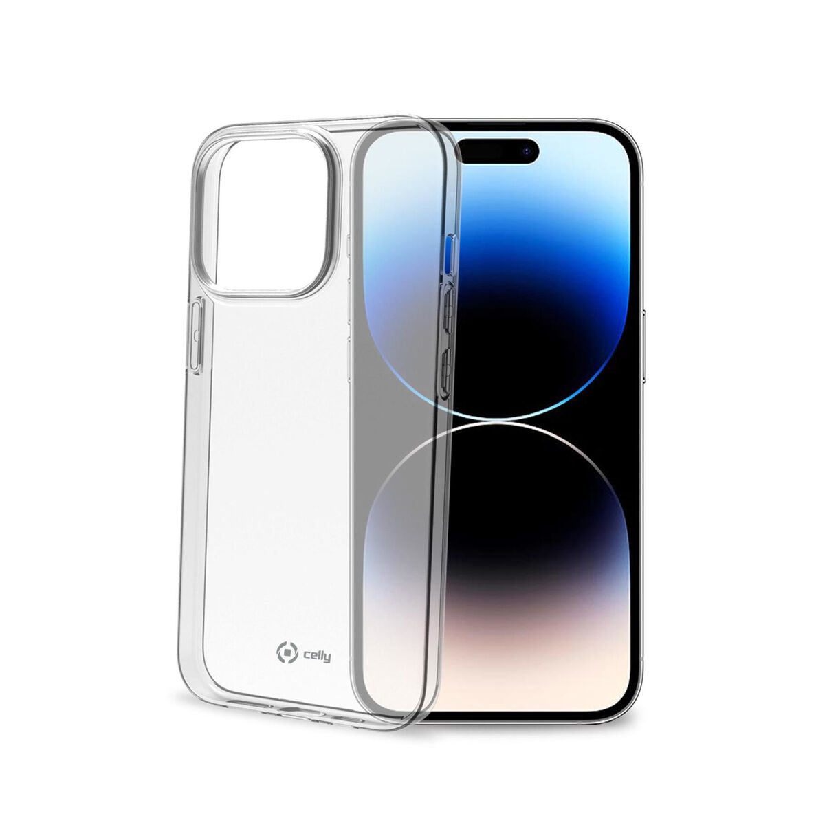 Custodia per Cellulare Celly iPhone 14 Pro Nero Trasparente 2 S7743236_0