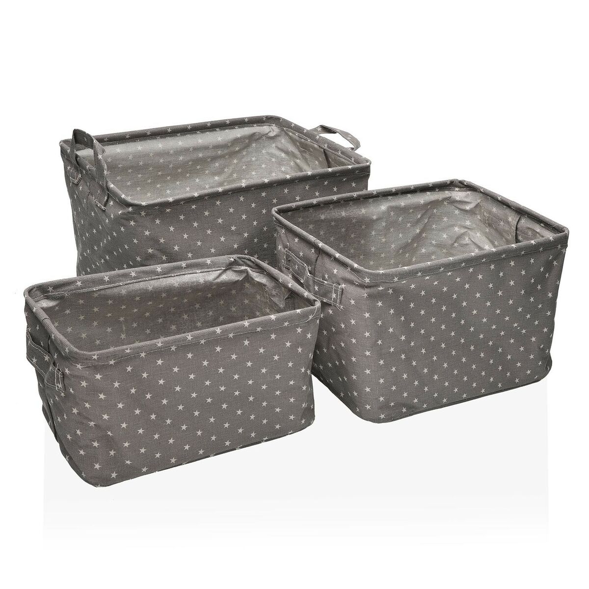 Set di Scatole per Sistemare Impilabili Versa Rec Stars 25 x 22 x 35 cm 35 x 25 x 22 cm 32 x 21 x 19 cm 28 x 17 x 15 cm 2 S3409547_0