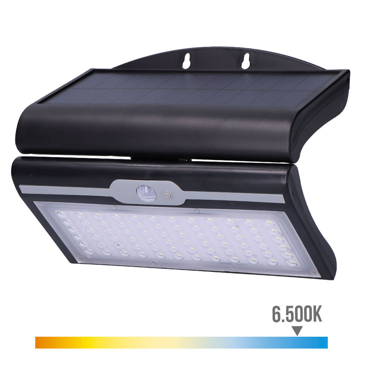 Applique da Parete EDM 31849 Nero 6 W 430 Lm 6500 lm Sensore di Movimento Solare (6500 K) 3 S7920144_1
