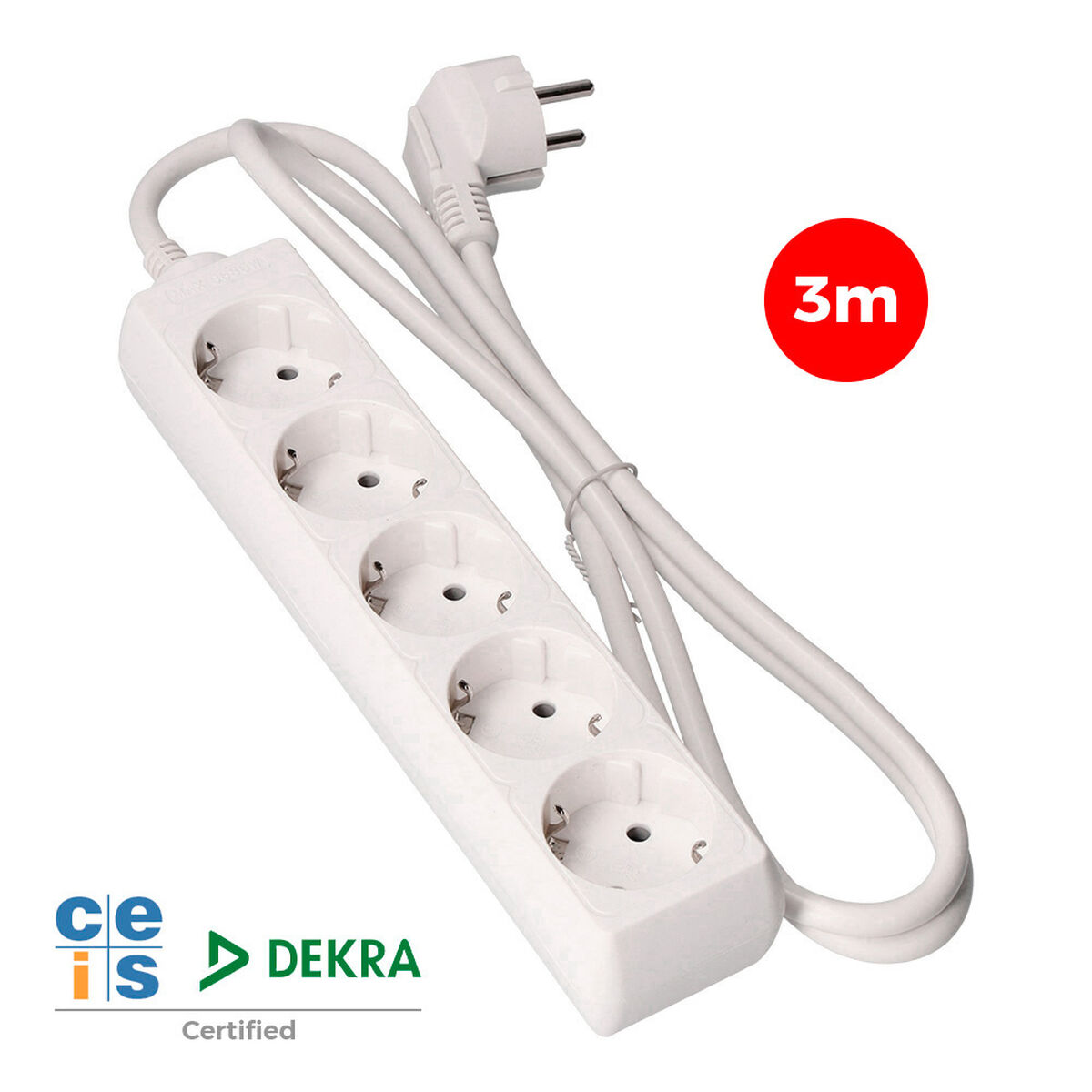Multipresa con 5 Prese senza Interruttore EDM 41035 Schuko (3 m) 3 S7915756_1