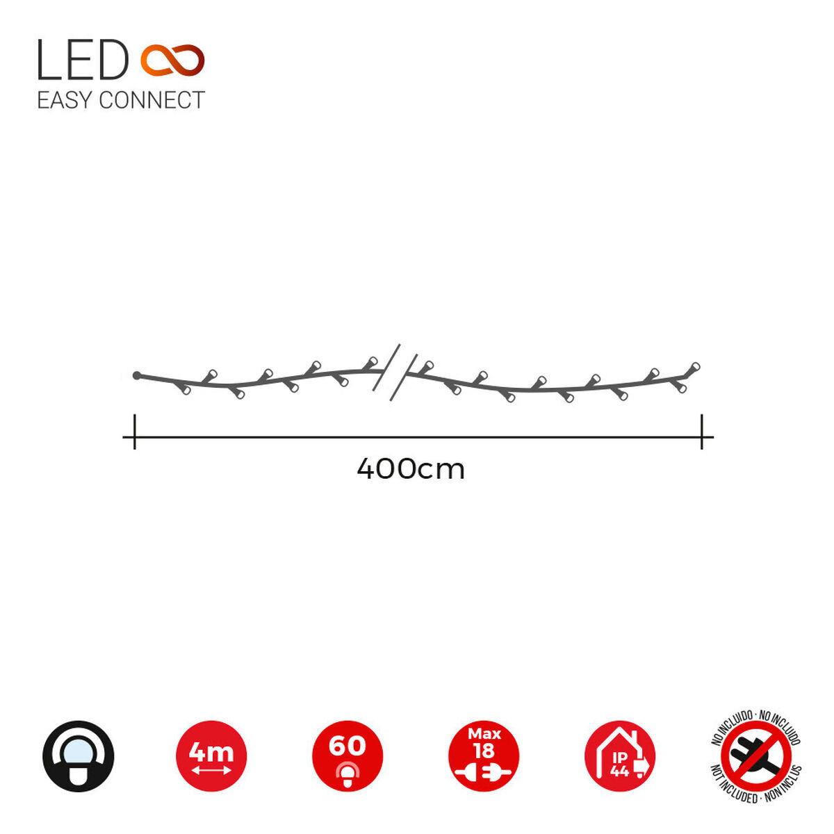 Ghirlanda di Luci LED EDM 71250 Easy-Connect 4 m Giallo 5 S7916388_3