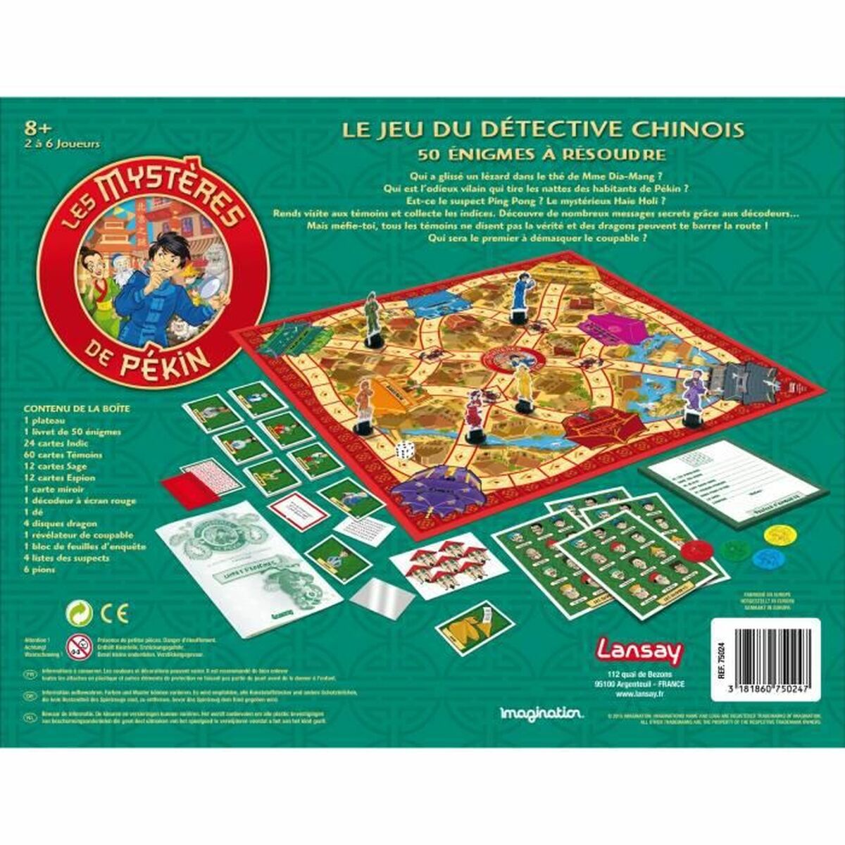 Gioco da Tavolo Lansay Les Mysteres De Pekin (FR) 4 S7124381_2
