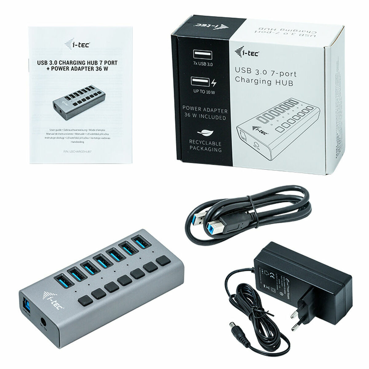 Hub USB i-Tec U3CHARGEHUB7 2 S55090341_0