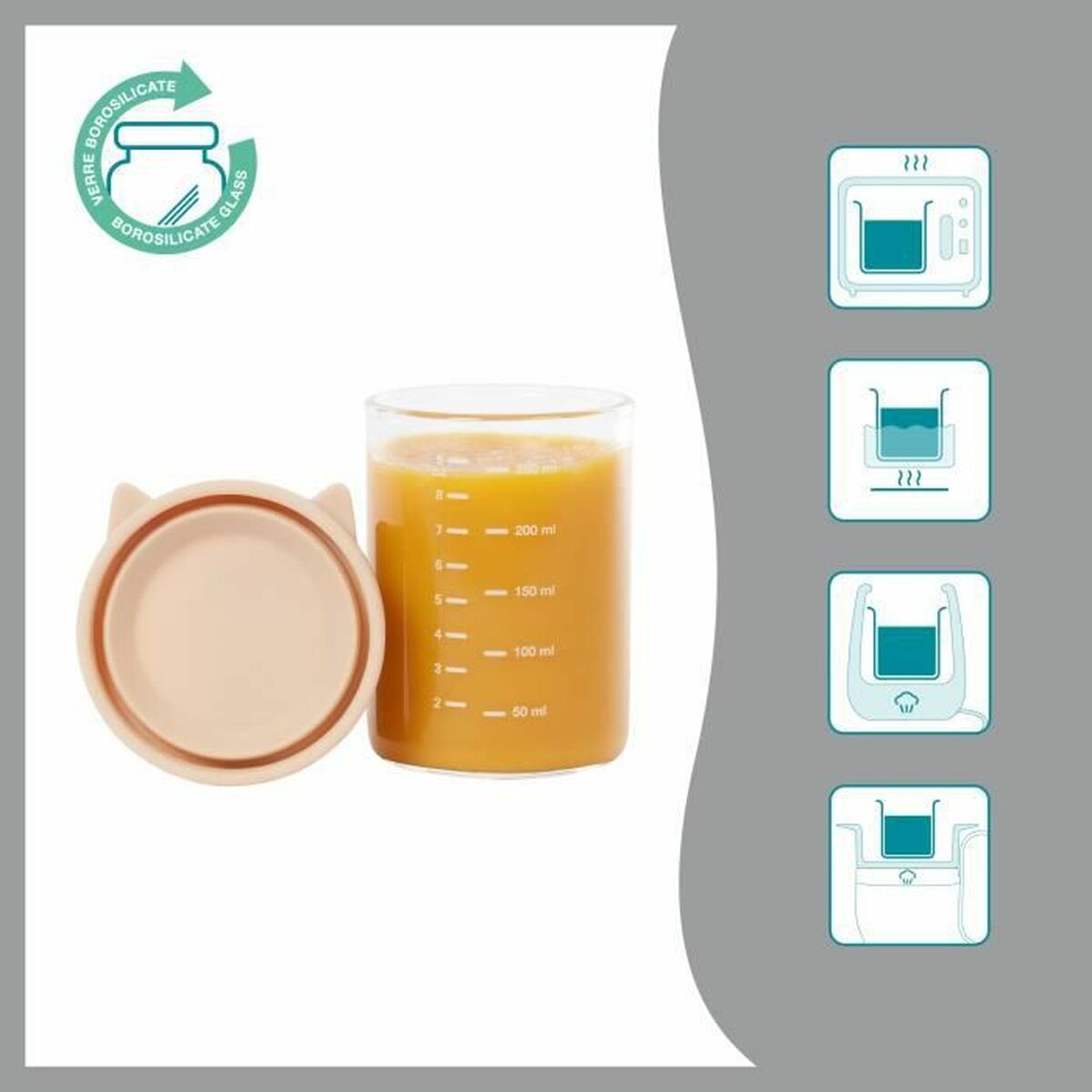 Set di Contenitori per Cibo per Bambini Badabulle 3 S7183333_1