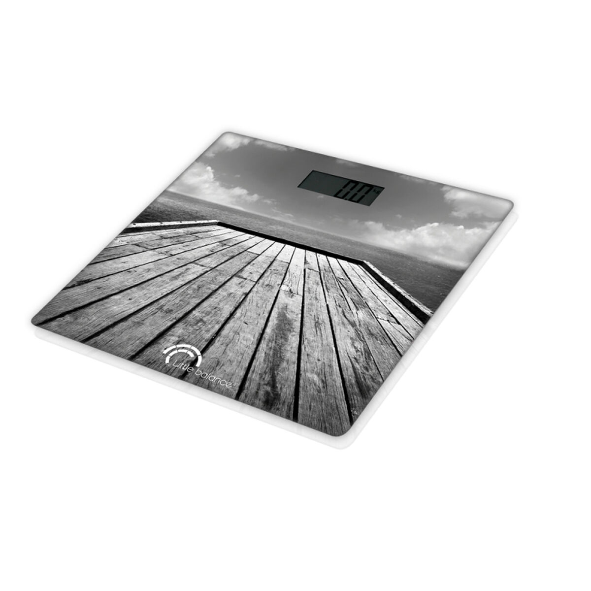 Bilancia Digitale da Bagno Little Balance Pontoon Marrone Multicolore 180 kg 30 x 30 cm 2 S7140963_0