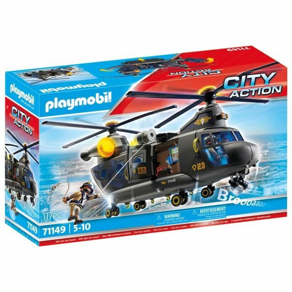 Set di giocattoli Playmobil Police Plane City Action Plastica 2 S7193305_0