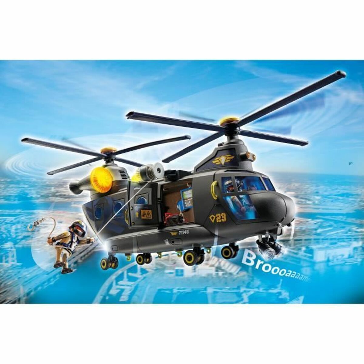 Set di giocattoli Playmobil Police Plane City Action Plastica 3 S7193305_1
