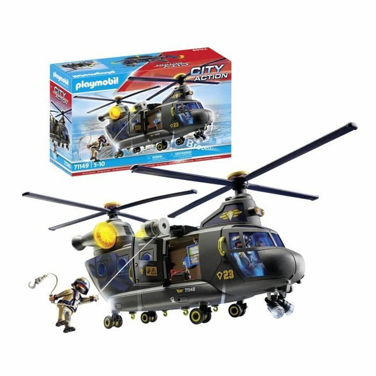 Set di giocattoli Playmobil Police Plane City Action Plastica 4 S7193305_2
