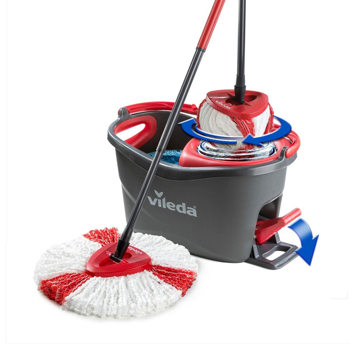 Mop with Bucket Vileda Turbo Easywriting & Clean polipropilene 4 S7901593_2