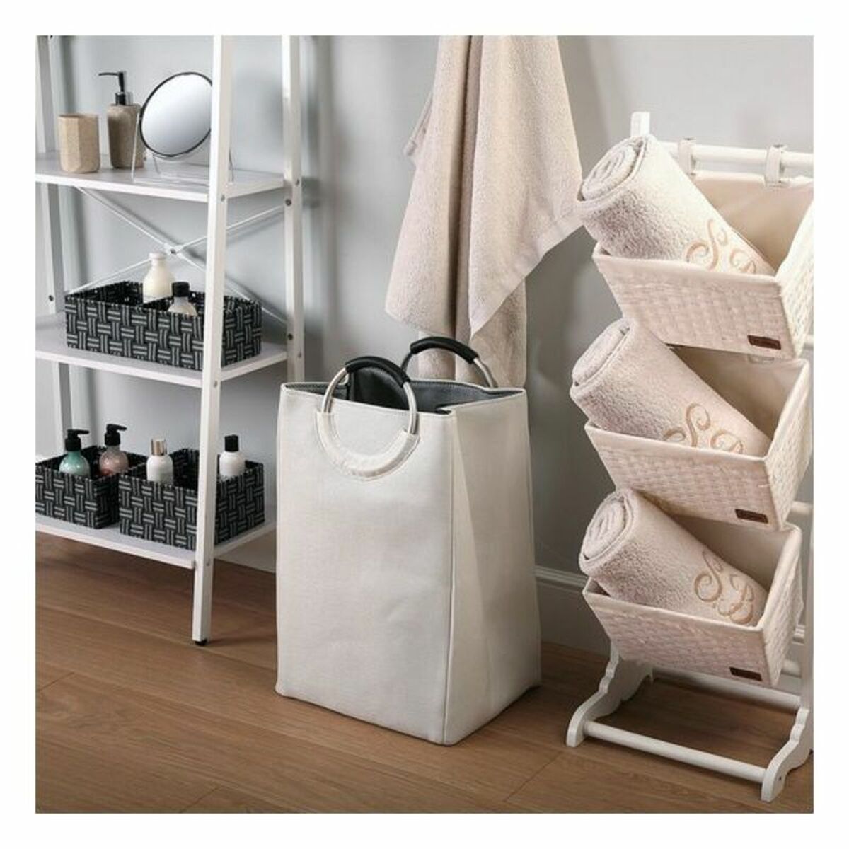 Cesto per i Panni Sporchi Con manici Minimalista 30 x 55 x 36 cm 8 S3403845_6
