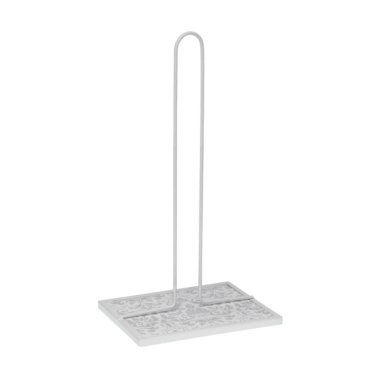 Portarotolo di Carta da Cucina Versa Damasco Metallo Acciaio Legno MDF 16,5 x 31 x 13 cm 2 S3411288_0