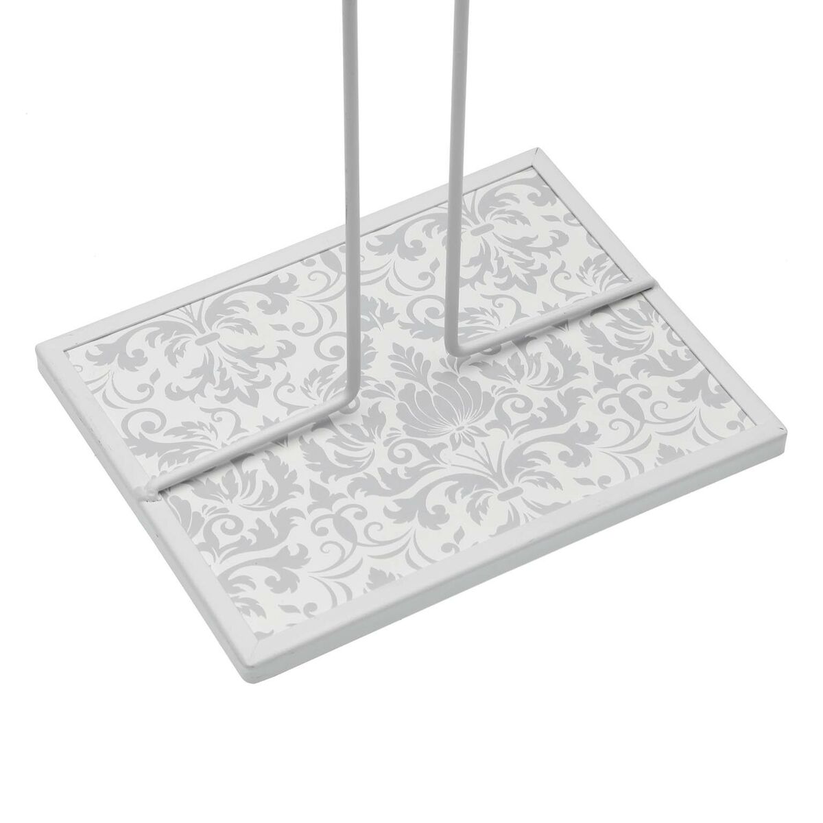 Portarotolo di Carta da Cucina Versa Damasco Metallo Acciaio Legno MDF 16,5 x 31 x 13 cm 3 S3411288_1