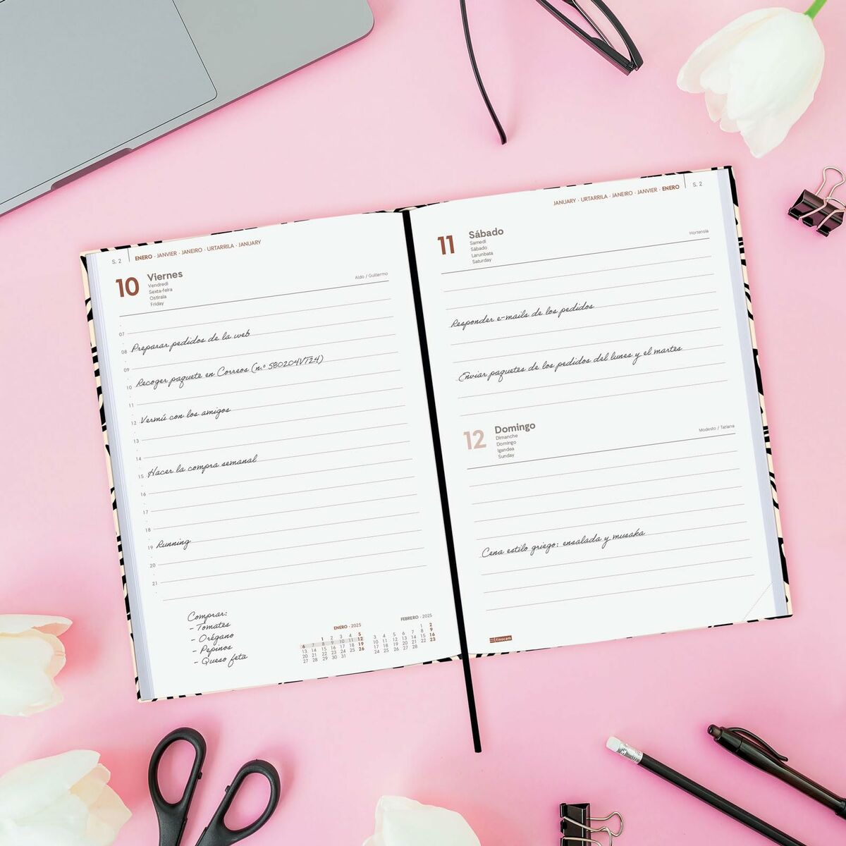 Agenda Finocam DYNAMIC BERLIN Y10 A5 14 x 20,4 cm 2025 4 S8437056_2