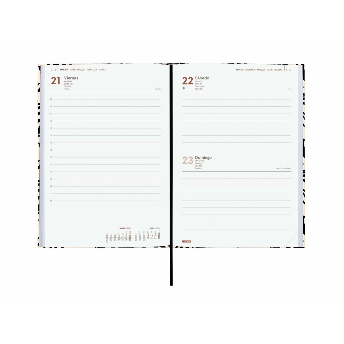 Agenda Finocam DYNAMIC BERLIN Y10 A5 14 x 20,4 cm 2025 6 S8437056_4
