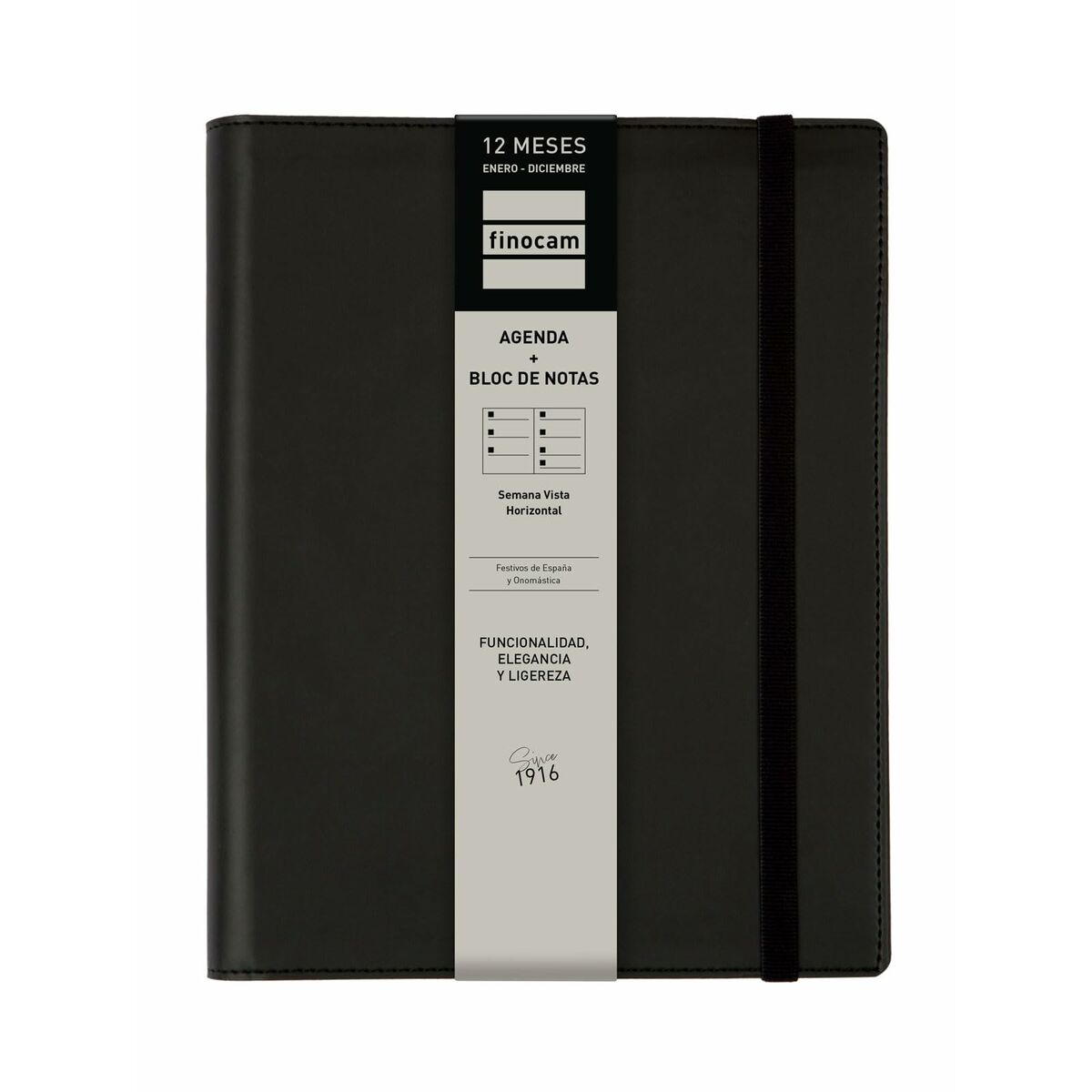 Agenda Finocam DUOBAND E10 Nero A5 15,5 x 21,2 cm 2025 Block Notes 8 S8437473_6