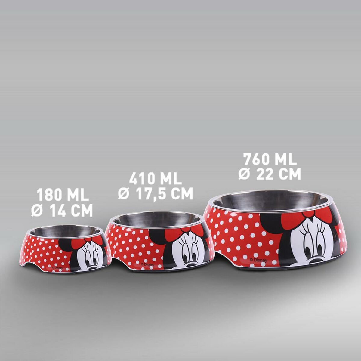 Ciotola per cani Minnie Mouse Melammina 410 ml Multicolore Poliestere Metallo 4 S0734838_2