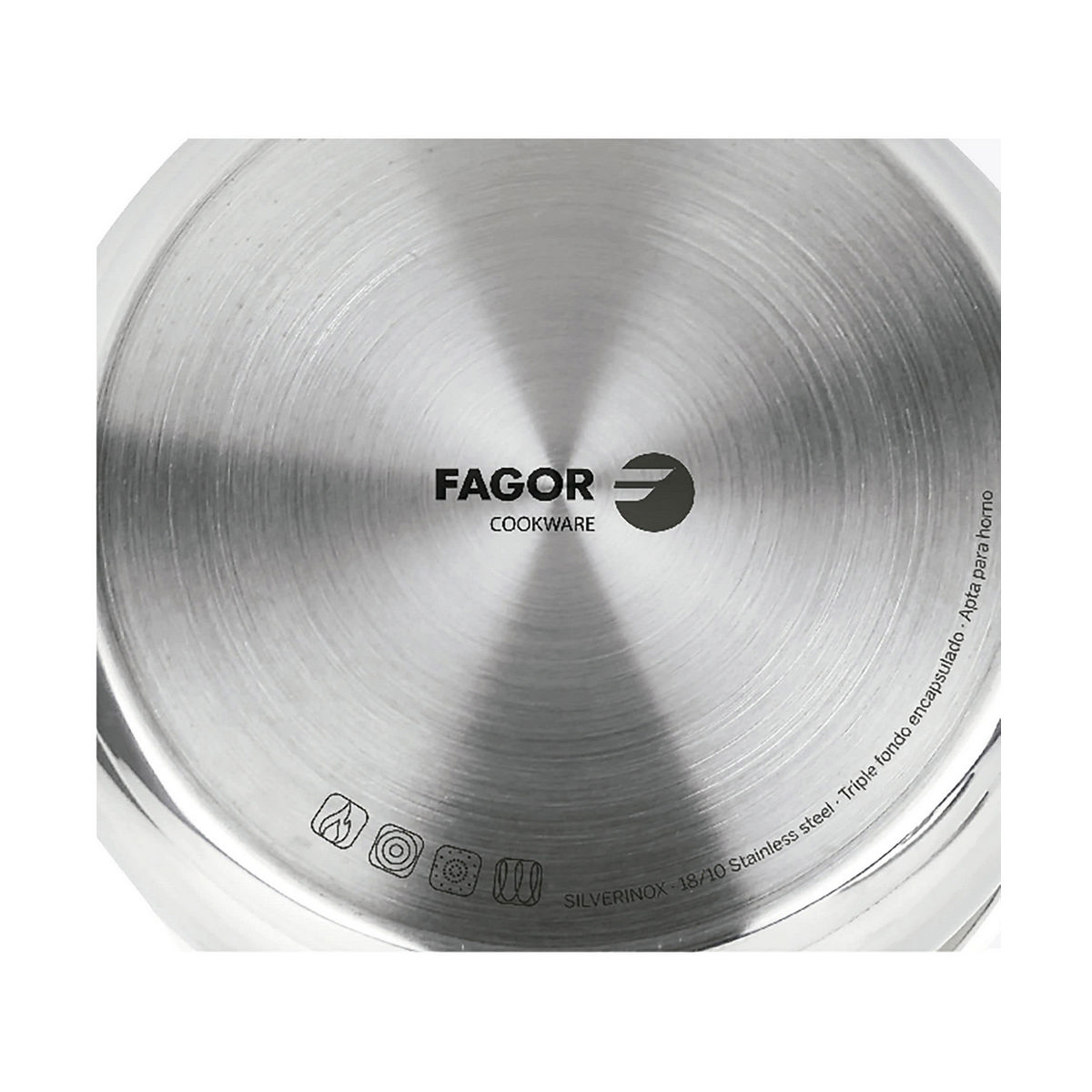 Casseruola FAGOR Acciaio inossidabile 18/10 Cromato (Ø 24 cm) 3 S7905913_1