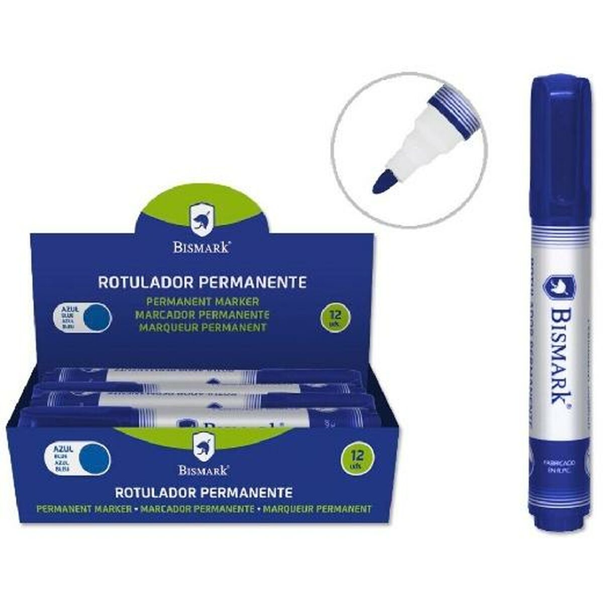 Marcatore permanente Bismark Azzurro 1,5 mm (12 Unità) 4 S8428327_2