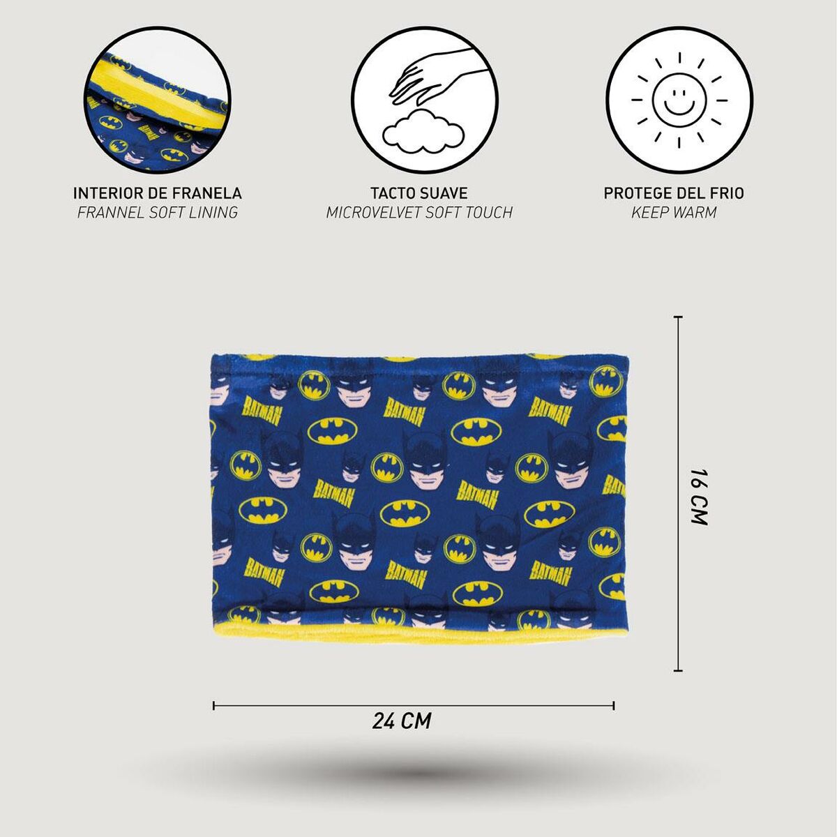 Scaldacollo Batman Blu scuro 6 S0740886_4