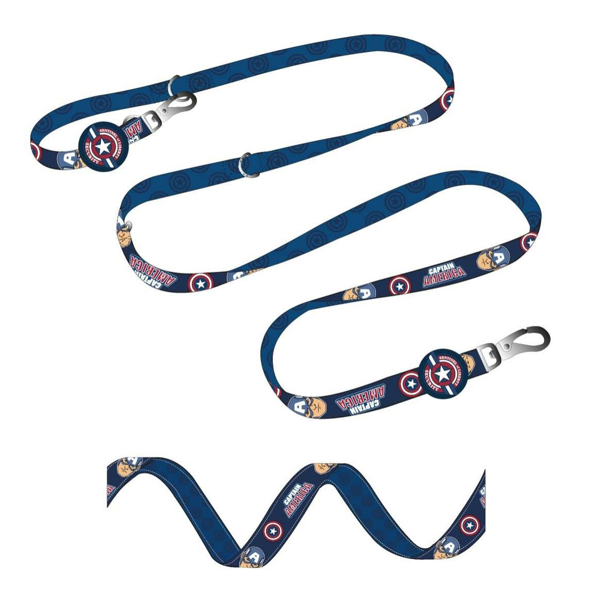 Guinzaglio per Cani Marvel Premium Azzurro 2 S0741609_0