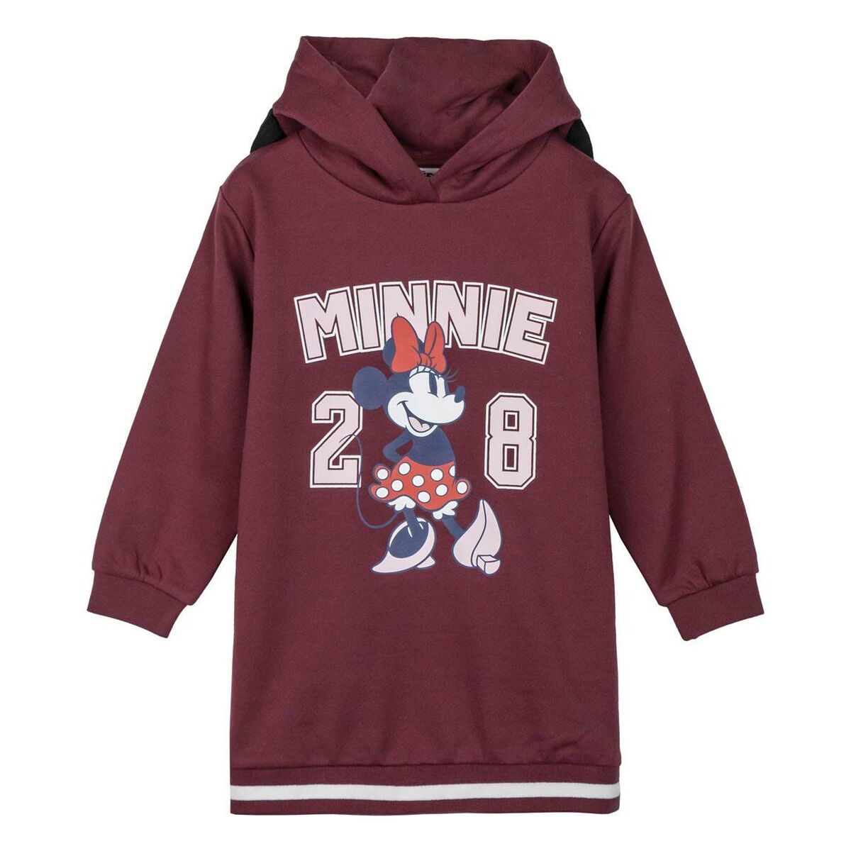 Felpa con Cappuccio da Bambina Minnie Mouse Rosso 2 S0741665_0