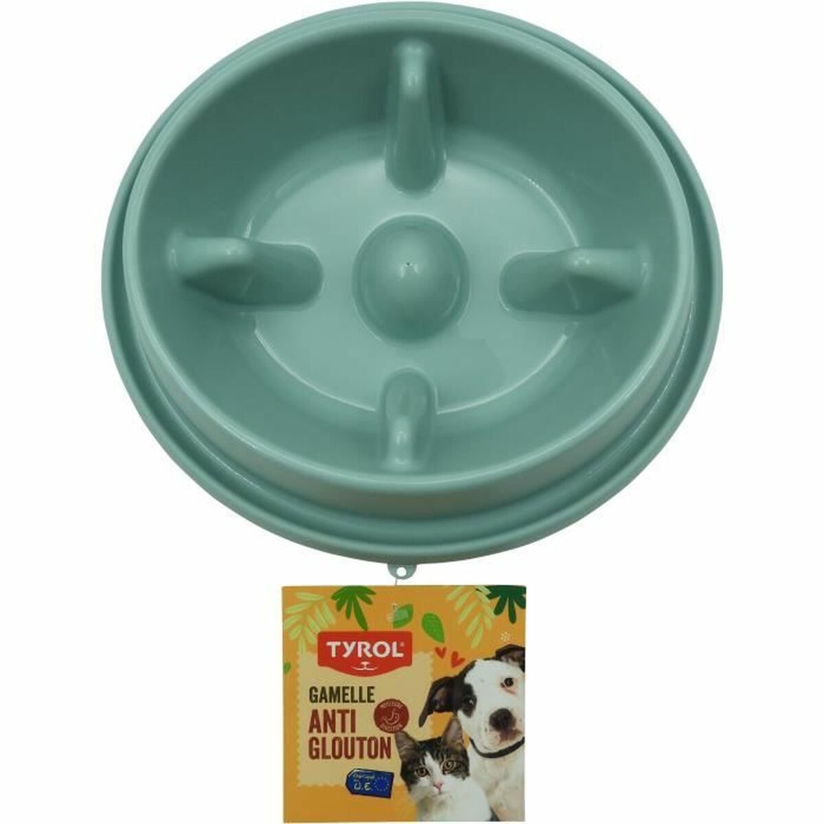 Ciotola ad Alimentazione Lenta per Animali Domestici Tyrol Azzurro Plastica Ø 20 cm 950 ml 2 S71001250_0