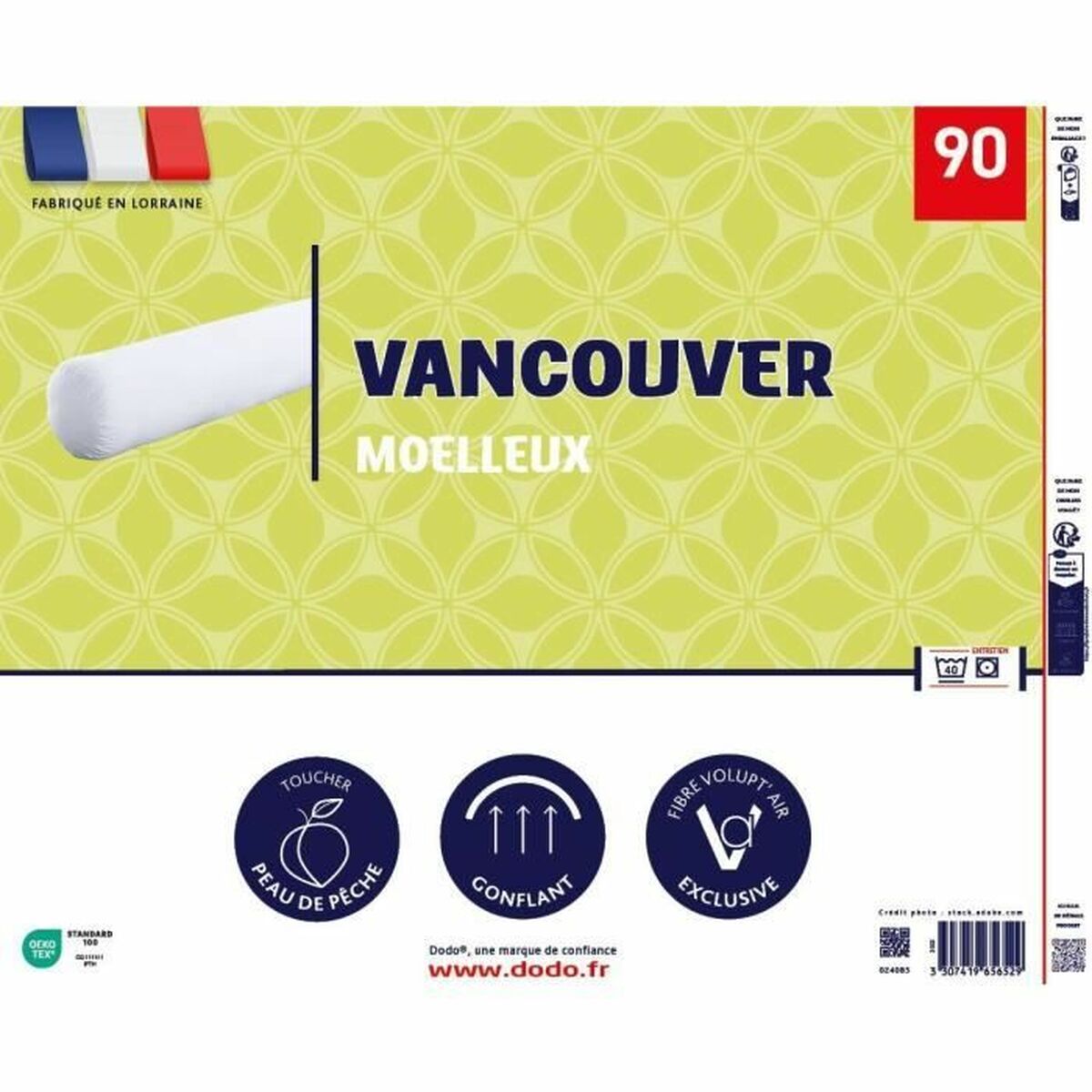 Cuscino DODO Vancouver Bianco 90 cm 3 S7192081_1